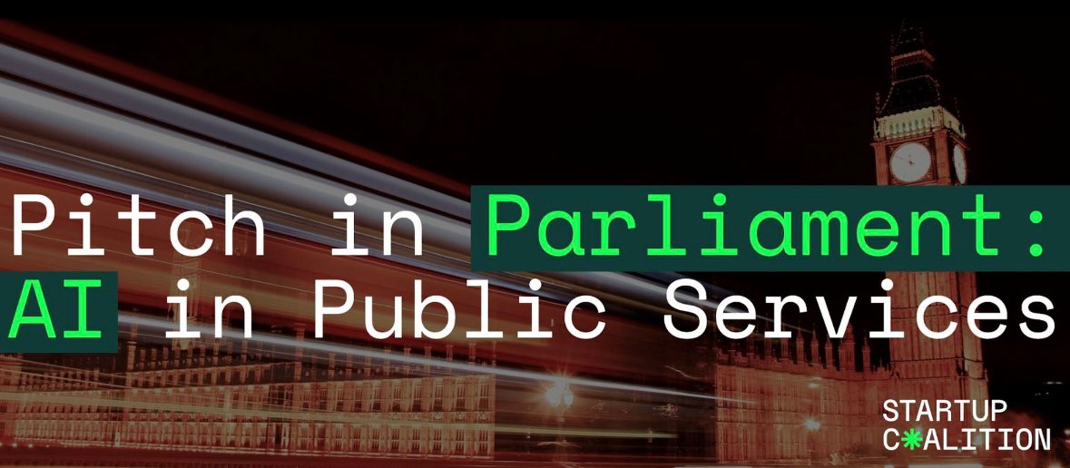 Introducing… Pitch in Parliament 🚀

We're working with <a href="/hotbed_co/">Hotbed</a> to pull together an all-star cast of founders ready to fix British public services. 

Come &amp; pitch in Westminster on March 17th in front of some very special judges! 👀

Details 👉 pitchinparliament.uk