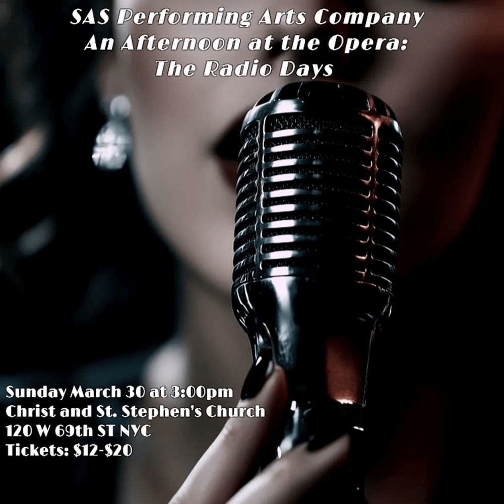 Just two days left before opening. Congratulations to the cast and crew of An Afternoon at the Opera: The Radio Days . Break a leg! ⁣
 onthestage.tickets/show/sas-perfo…