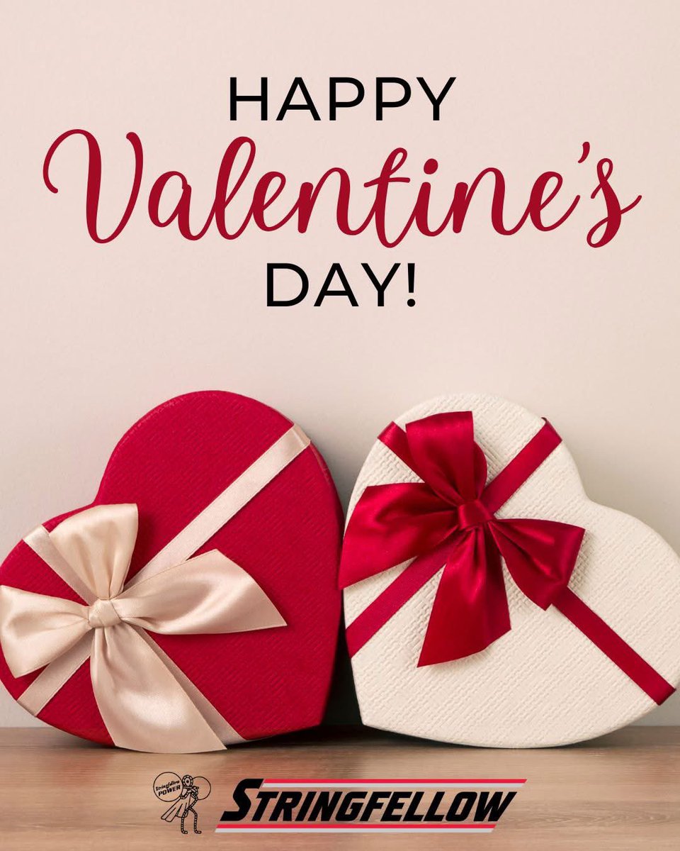 StringfellowInc's tweet image. Happy Valentine’s Day! ❤️💌
Roses are red, violets are blue… we hope your day is filled with love, laughter, and maybe some extra chocolate too! 🍫😉