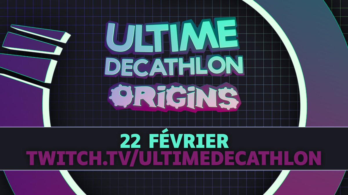 We're back !
Lancement de notre prochain événement, UD Origins sur twitch.tv/ultimedecathlon le 22 à 15h !