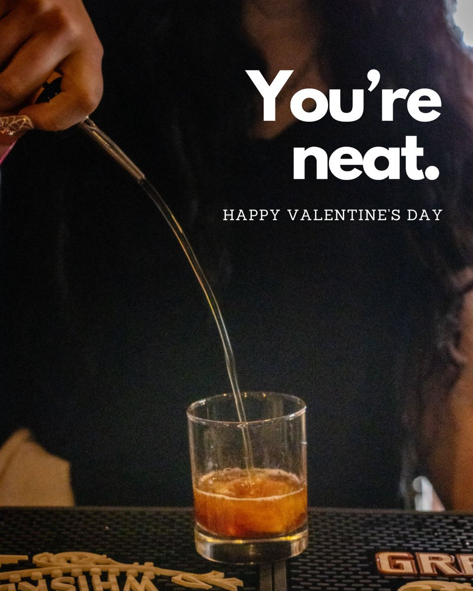 We'd take a Bulleit or two for you. Happy Valentine's Day! #bourbonsbistro #valentinesday