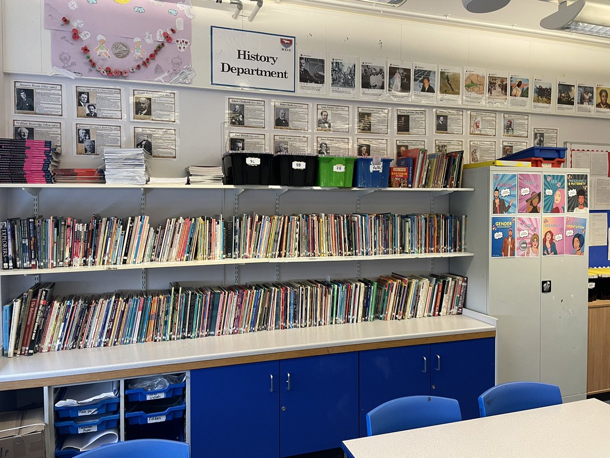 Before and After. Our history library is almost open. Very excited to soon offer a KS3 lunch time history library. Geography library is next 📖 #teachersofx #WorldBookDay