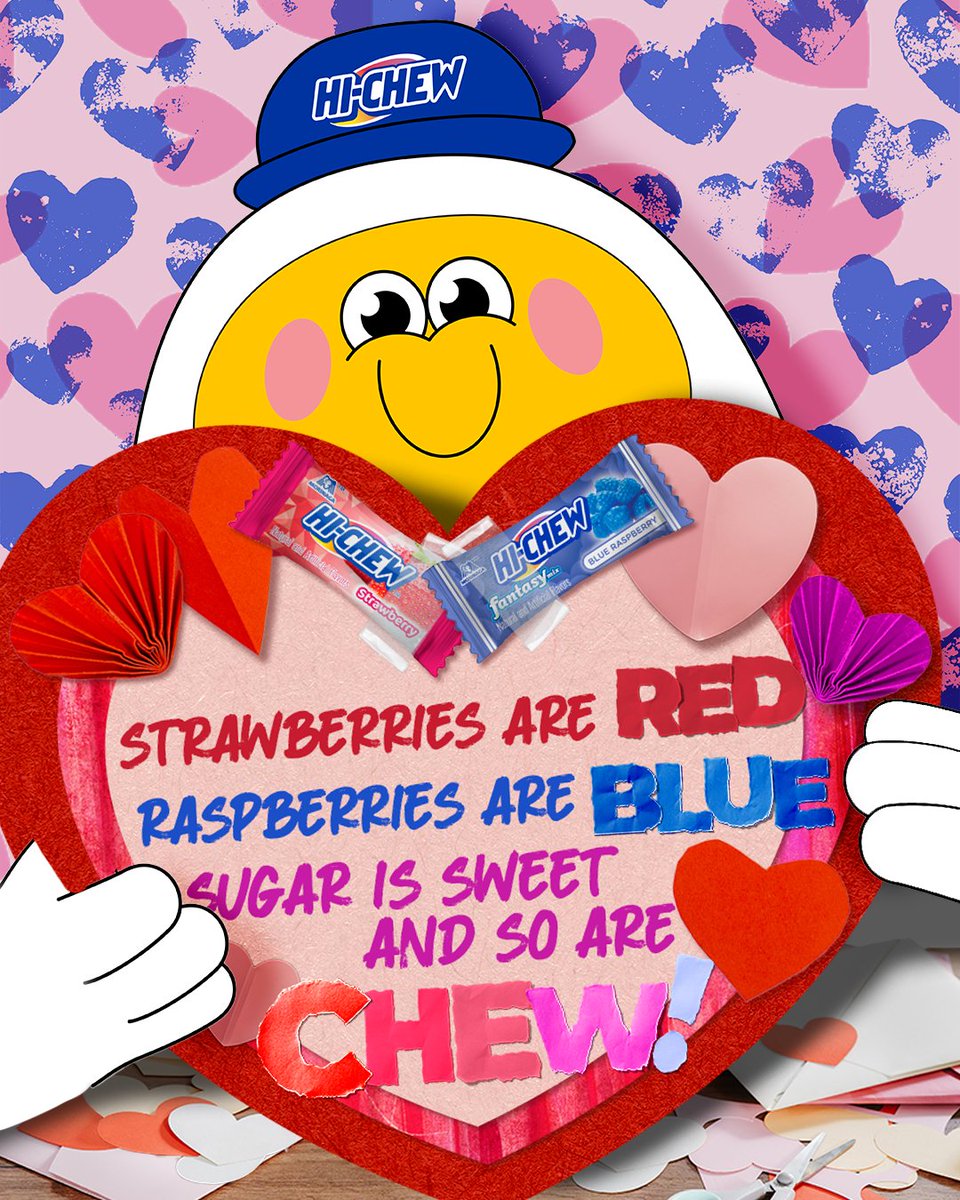 HiChew's tweet image. Will chew be our valentine? #hichew #blueraspberry #happyvalentinesday