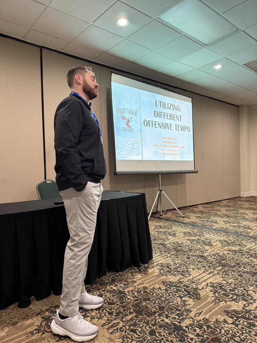 Proud to represent <a href="/HHSHornets_FB/">Honesdale Hornets Football</a> and talk some football at the Annual <a href="/PSFCA_/">PSFCA</a>  Clinic!