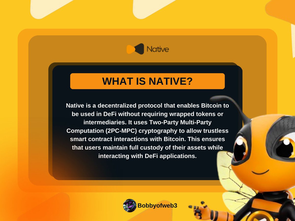 Supabob_'s tweet photo. What is Native?

Unlike traditional approaches like wrapped bitcoin( WBTC), @NativeNetwork keeps bitcoin truly native by ensuring direct and programmable functionality on the Bitcoin network....

Read through the graphics👇🔥
#HiveWithNative