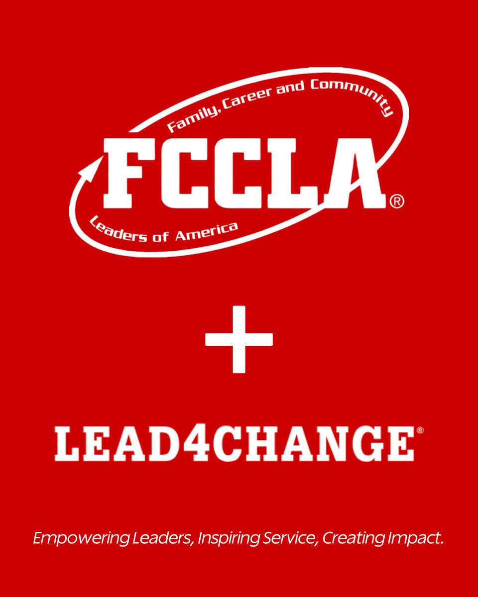 Lead4Change (@lead4changeorg) on Twitter photo Happy <a href="/NationalFCCLA/">National FCCLA®</a> Week! 🎉 We hope everyone had an amazing time celebrating and recognizing the impact of Family, Career, and Community Leaders of America! ❤️
At Lead4Change, we love partnering with FCCLA to help students grow as leaders, serve their communities, and create Happy <a href="/NationalFCCLA/">National FCCLA®</a> Week! 🎉 We hope everyone had an amazing time celebrating and recognizing the impact of Family, Career, and Community Leaders of America! ❤️
At Lead4Change, we love partnering with FCCLA to help students grow as leaders, serve their communities, and create