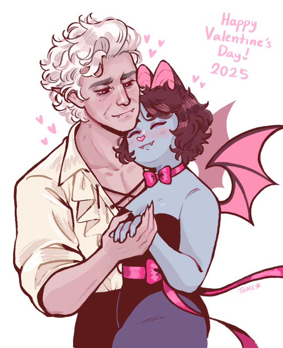 _Tonestar_'s tweet image. Valentine's Day with my silliest pookie Astarion 💕💖