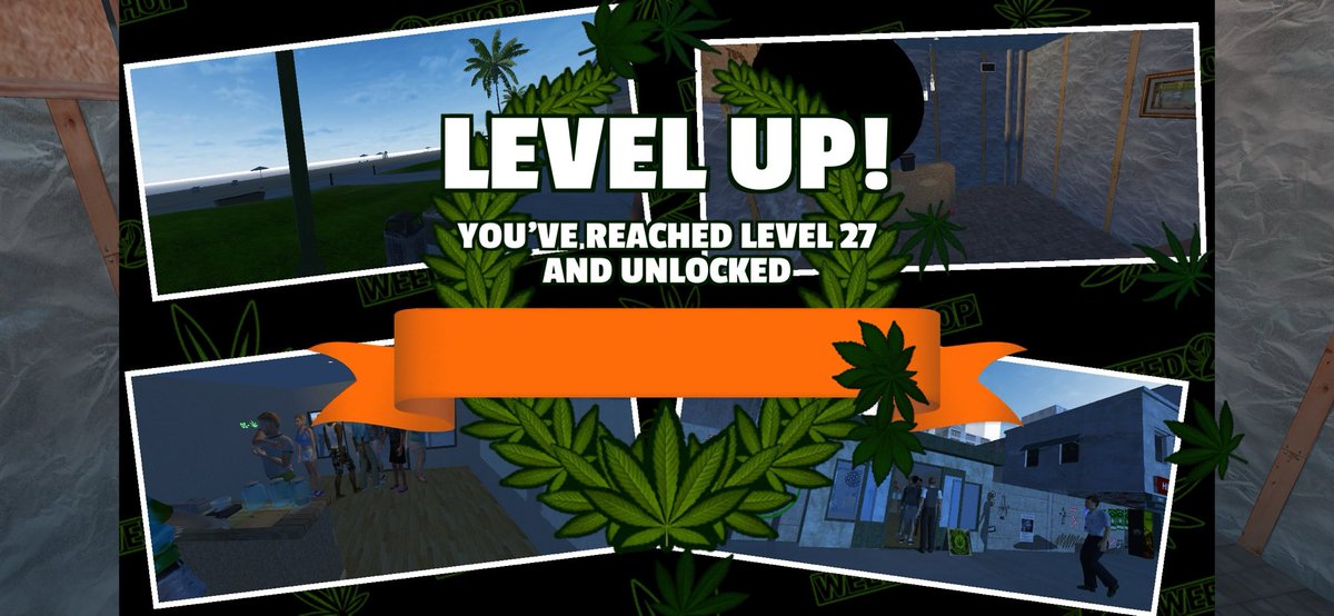 geektastic's tweet photo. I've reached level 27 running my #weedshop2  Where you at? https://t.co/LUVRoY81P9 https://t.co/jrnBX7WyT7
