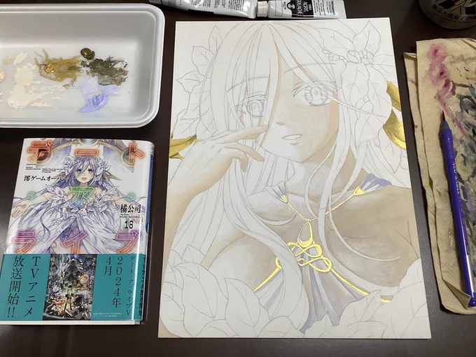実は、もう一度描いてみたいなと思ってる子。今度は全身を。 