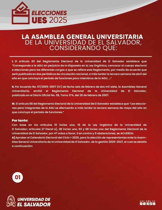 UESoficial's tweet photo. 📢 Participa, elige, decide. #AlumniUES, sector profesional no docente, también tiene voz en #LaUES. Consulta el Calendario Electoral del Sector Profesional No Docente.

🔗https://t.co/CHTFxQbKEb 
#EleccionesUES2025🗳️ https://t.co/JLIlK7m2qh