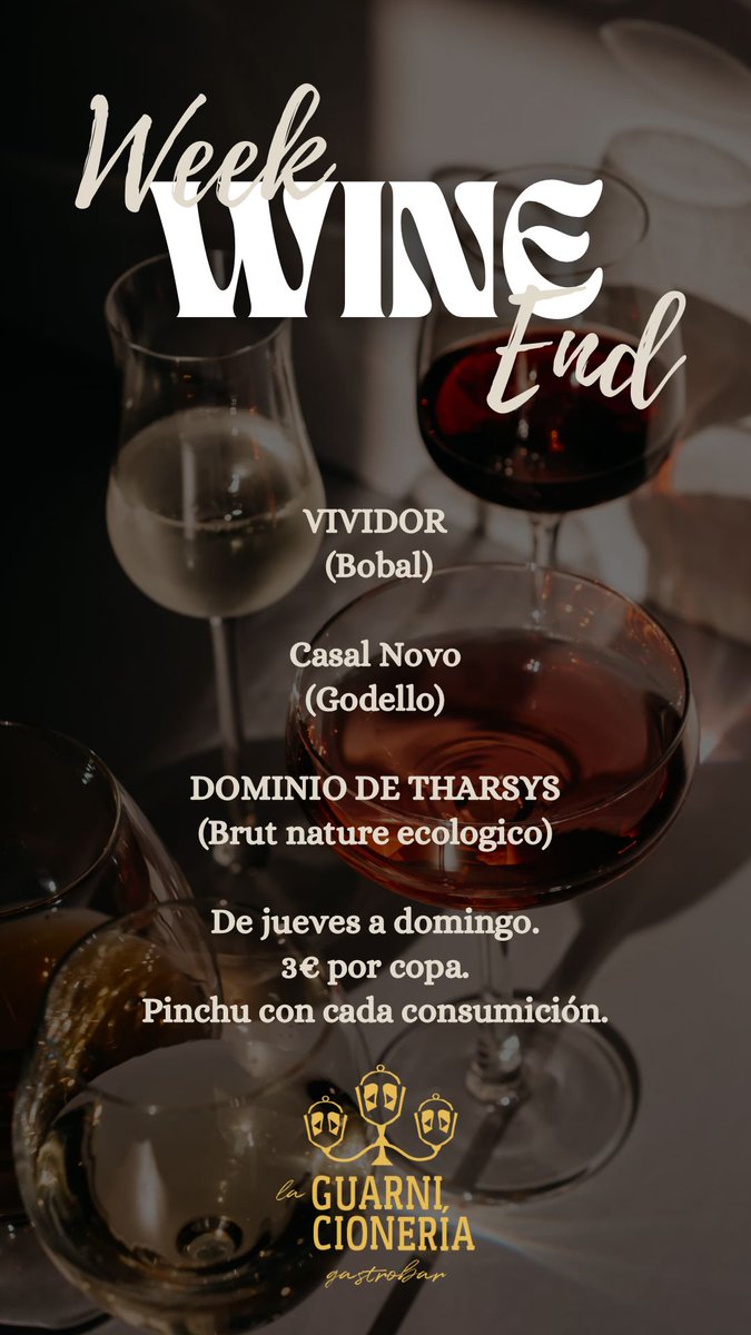 Fin de vinos en la <a href="/GuarniGastro/">La Guarnicionería</a> 
Probando el Godello de Casal Novo.
Extraordinario para lo que cuesta.
A ver los otros.