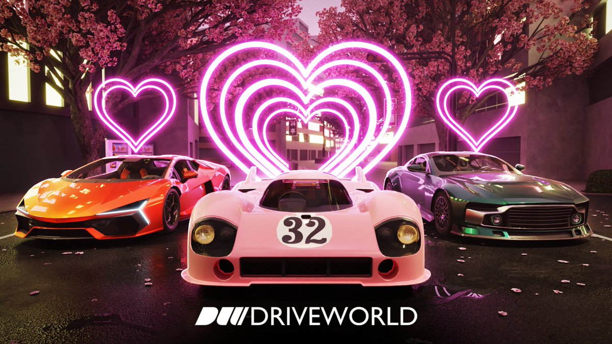 💘The Valentine's Rush update is OUT!💘

❤️‍🔥Hop into Drive World and participate in the 2-week long Valentine's Event! Earn 6+ cars🏎️, rims, wraps, and tires🛞!

❤️‍🔥Based on a spy thriller, the Agent 'Spy' is available for grabs as this week's unlockable car!

#Roblox #TwinAtlas