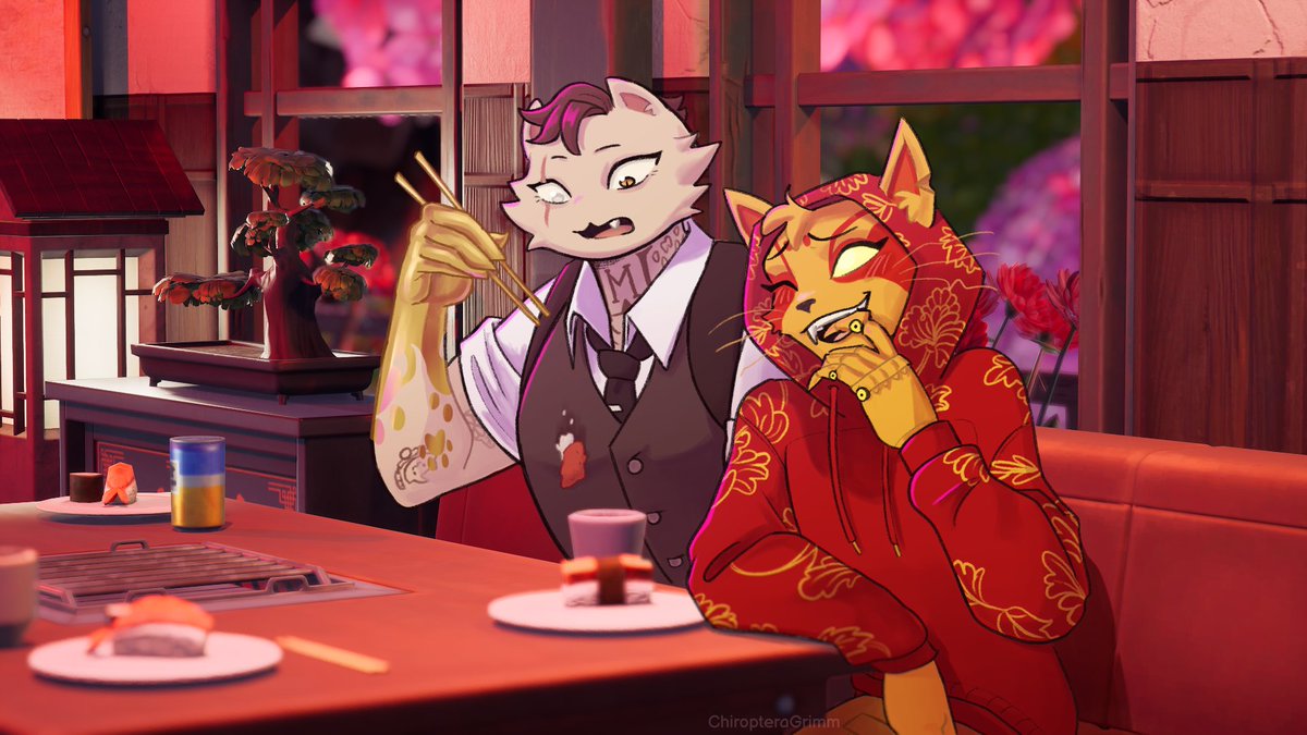 ChiropteraGrimm's tweet image. Happy Valentine's Day!! 💛❤️

#Fortnite #FortniteArt