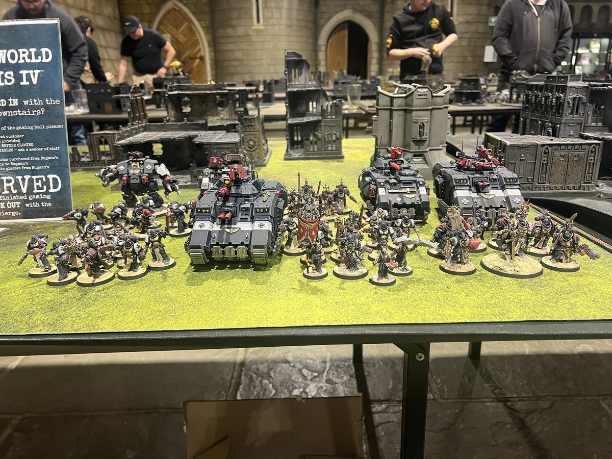 geek_table's tweet image. The #crusade grinds on! 2,000 points of #BlackTemplars are preparing to eradicate the #Aeldari #wraith host from the Imperium’s territories! #warmongers #WarhammerCommunity #warhammer40000 #spacemarines #HighMarshalHelbrecht