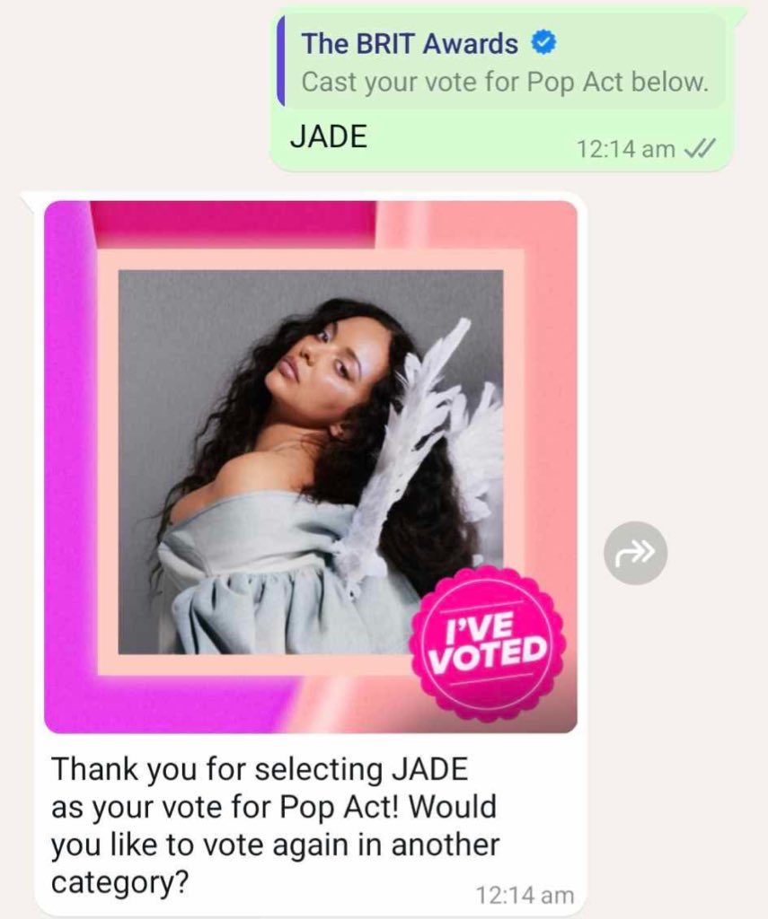 JADEtearoom's tweet photo. @lidolmix DAY 15/15 ✅
#VoteJADE at the #BRITs 🗳️
🔗: https://t.co/9Rb7RgQIAl https://t.co/OdnRchkunX