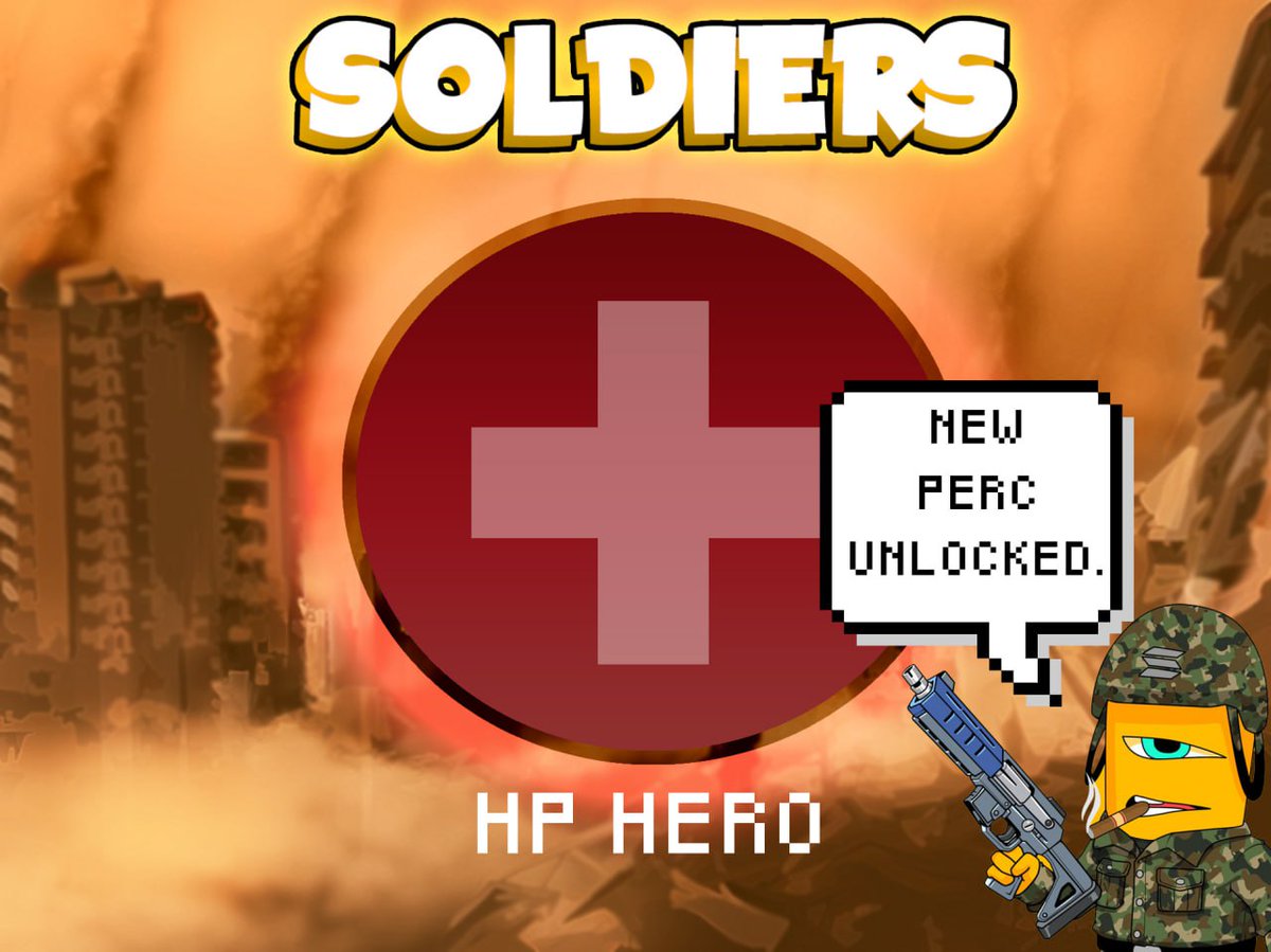 NEW PERC UNLOCKED!🔓

Lead the path to victory⬇️
t.me/SoldiersSOL