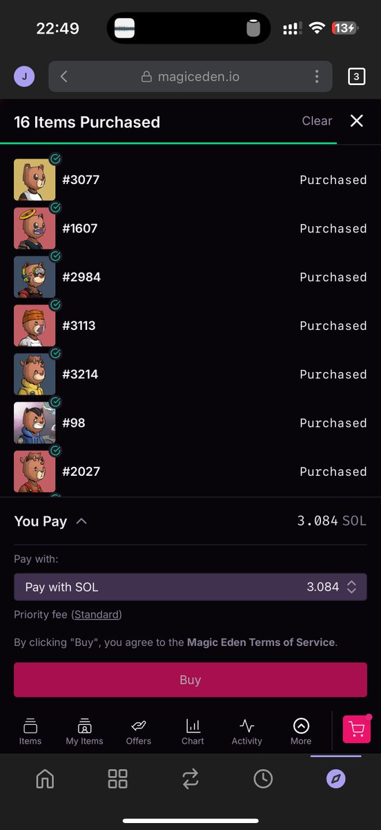 <a href="/trader1sz/">TraderSZ</a> <a href="/bertcoincto/">Bert 🧸 🐶</a> Floor swept for 3 SOL 🫡 🧹 

New floor price: 0.2 SOL 🔥