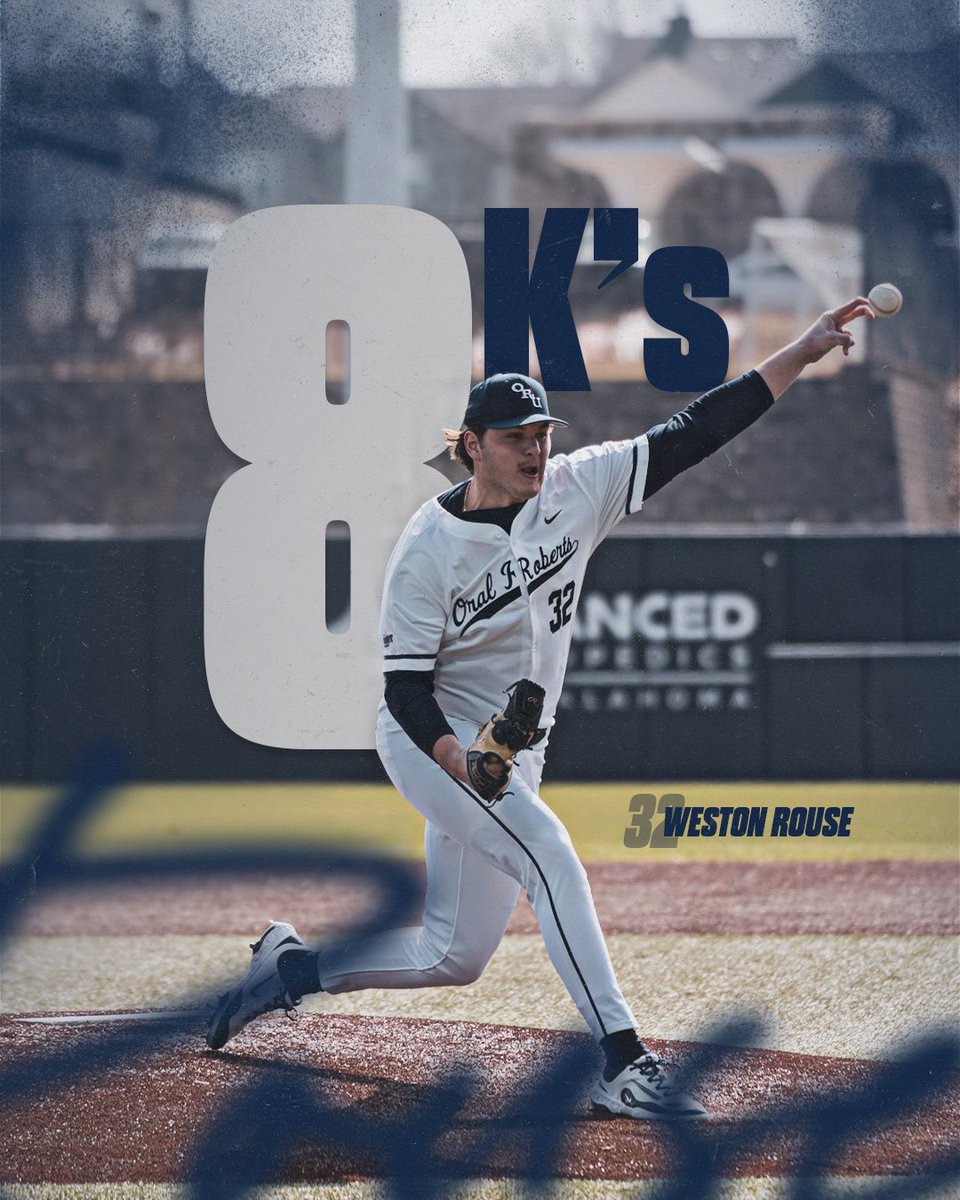 𝐄𝐈𝐆𝐇𝐓 𝐈𝐒 𝐆𝐑𝐄𝐀𝐓 🎱

Stellar debut in the Gold &amp; Blue for <a href="/weston_rouse/">Weston Rouse</a> 👏

#ORUBase | #GoldenStandard