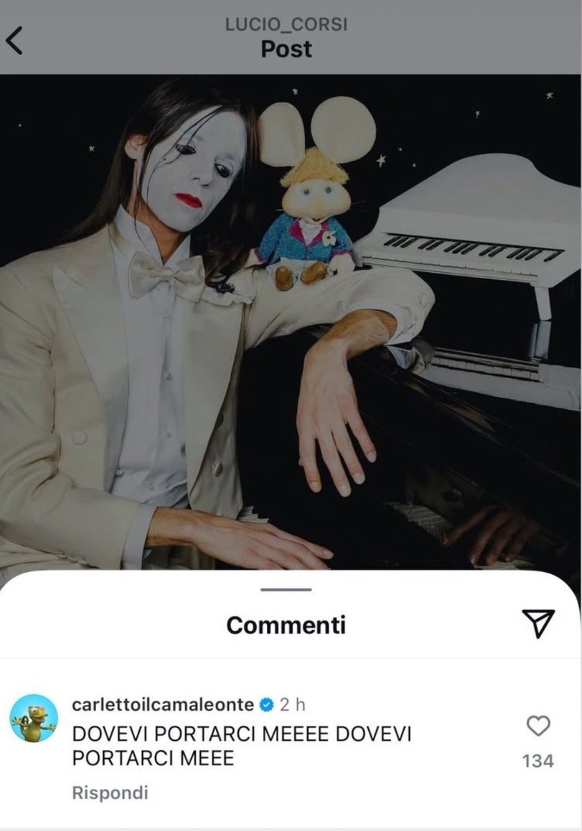 yleniaindenial1's tweet image. IL CAMALEONTE DEI SOFFICINI CHE COMMENTA LUCIO CORSI CON TOPO GIGIO IL MULTIVERSO PIÙ BELLO

#Sanremo2025