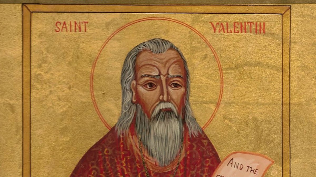 biblesociety's tweet photo. 𝗪𝗵𝗼 𝘄𝗮𝘀 𝗦𝘁 𝗩𝗮𝗹𝗲𝗻𝘁𝗶𝗻𝗲?
When you think of St Valentine, what do you think of? Do you think of romance? Hearts? Dates? I wonder, though, if you think of the man who gave his name to the day: Valentine, a priest who lived in Rome about 200 years after the New Testament.

𝗥𝗲𝗮𝗱 𝗺𝗼𝗿𝗲: