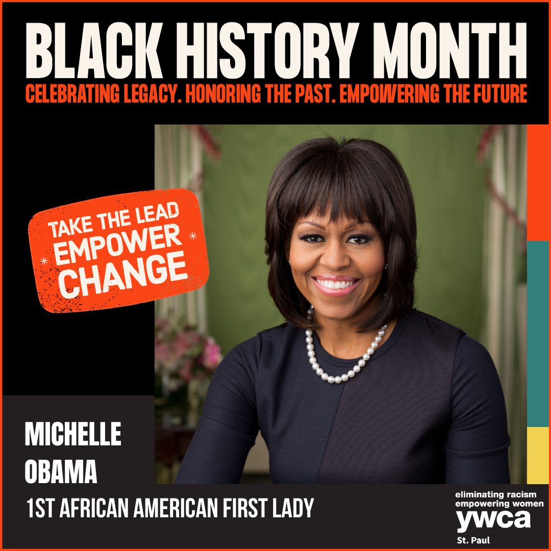 Michelle Obama was the first African American woman to serve as the first lady of the United States, but she also continues to be a source of inspiration through her efforts to promote health and wellness for kids in America. #BlackHistoryMonth #ONEYWCA