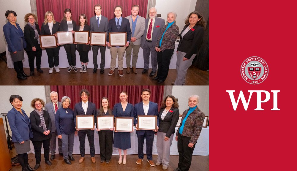 WPI celebrated outstanding student achievement in projects completed around the world at the President’s IQP Award final presentations. See all the winners here: bit.ly/41fGYf4