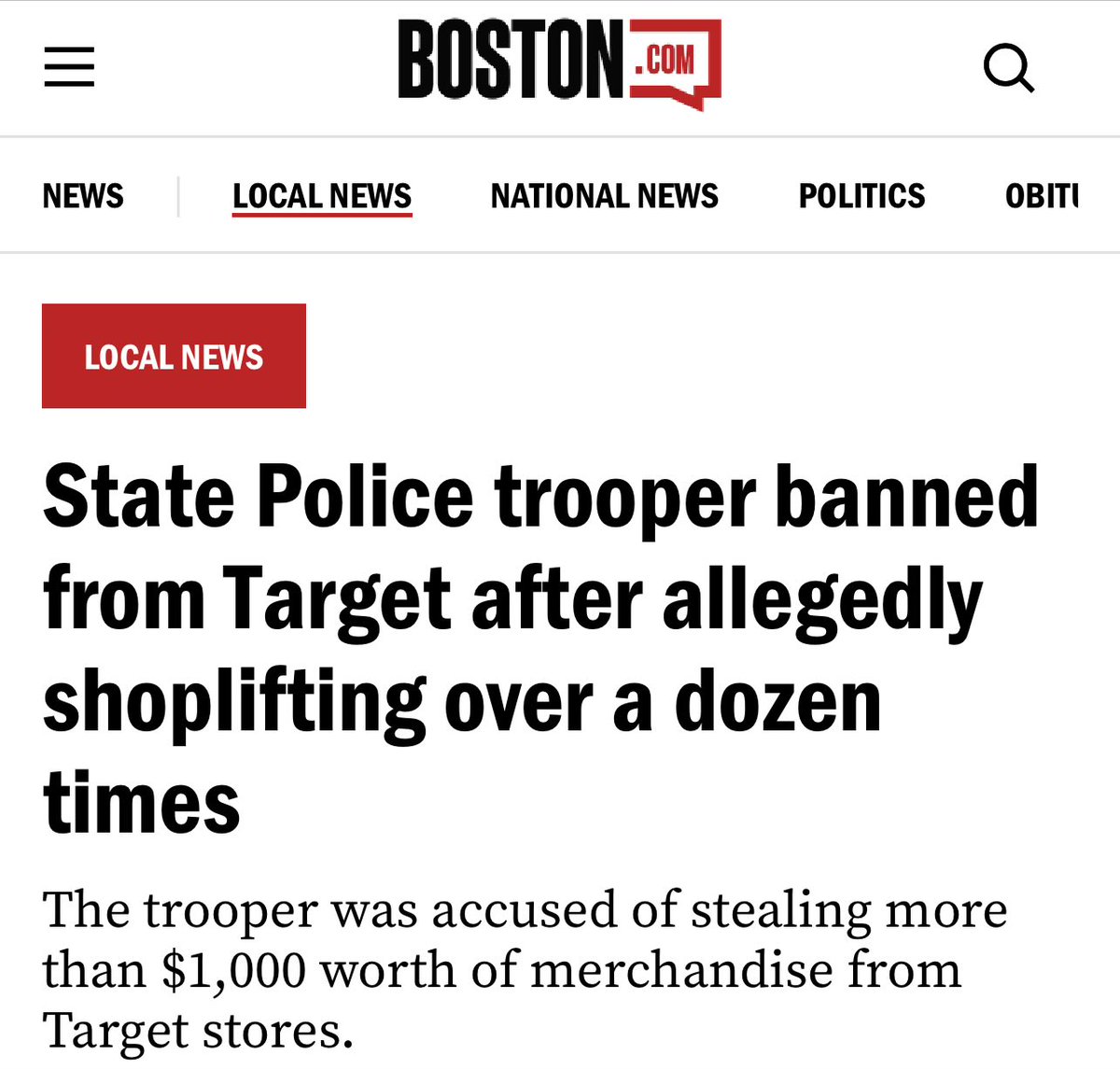 Jazz_Phan's tweet image. #ACAB

Democrats still think they keep losing bc people used the tag #DefundThePolice in 2020.

Turns out those people were correct, and Biden Democrats were wrong to hire 100,000 mire of these clowns. 

boston.com/news/local-new…