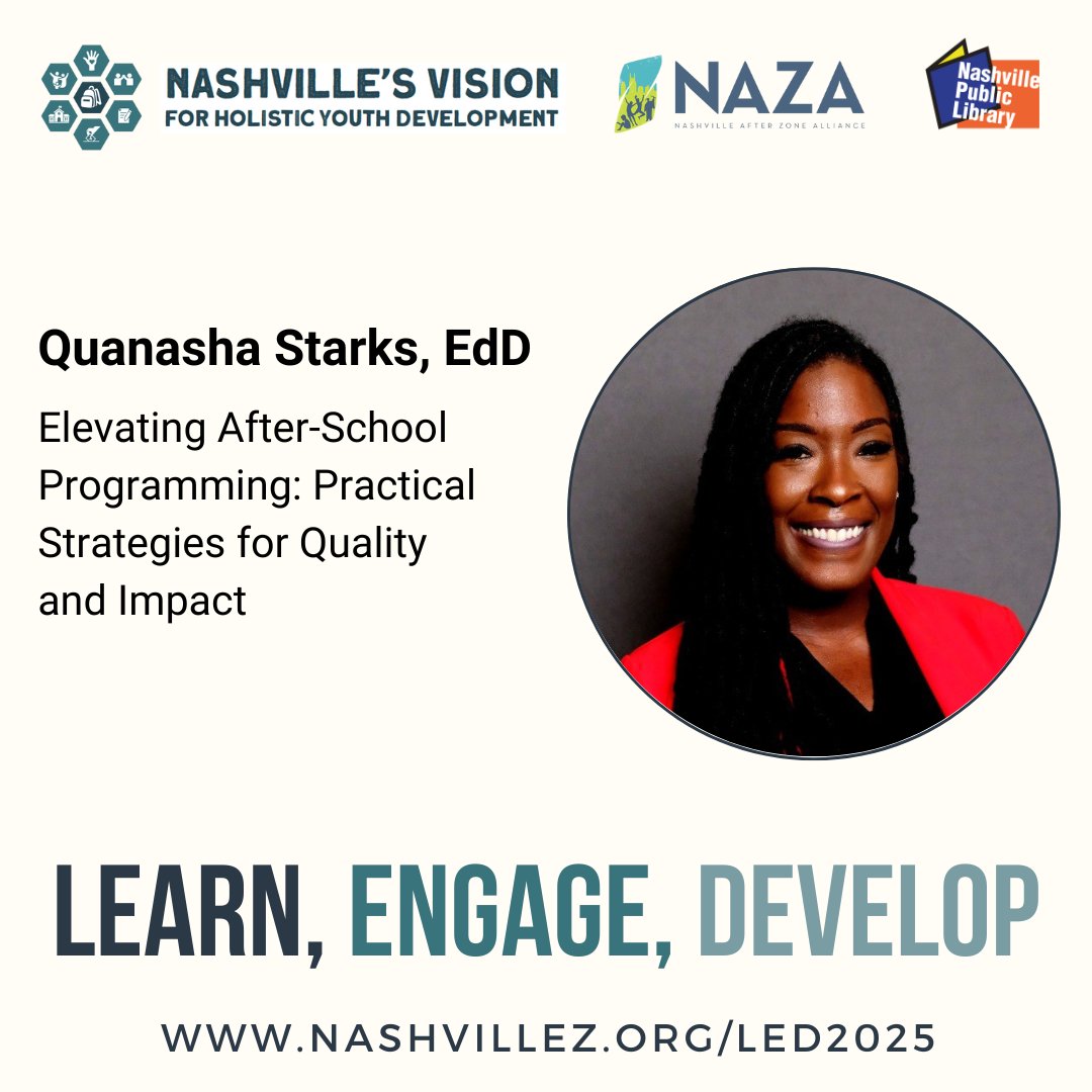 Finish your day out at the #LEDconference with one of these excellent workshop selections! No matter who you choose, you're sure to learn something new.

Register for these and other sessions by visiting nashvillez.org/events/led2025/