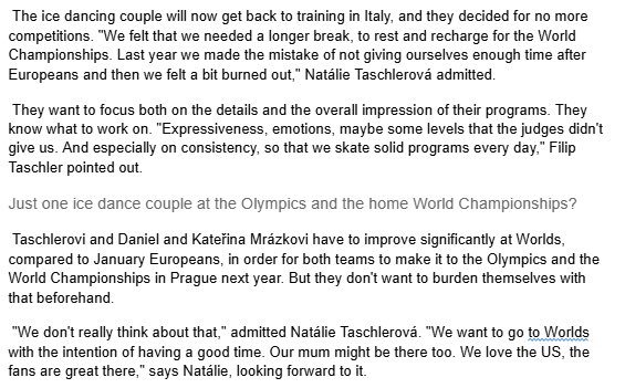 Yeah no pressure. If all four Czech sibs aren’t at the Olympics I will krill myself. But no pressure