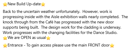 CanUcheldreCtr's tweet photo. #UKGovernment #ArtsCouncilOfWales #CommunityFacilitiesProgramme #GrosvenorConstruction #culturalandheritage #transformation #Anglesey #Timberworkshop https://t.co/tQDKTmMfaq