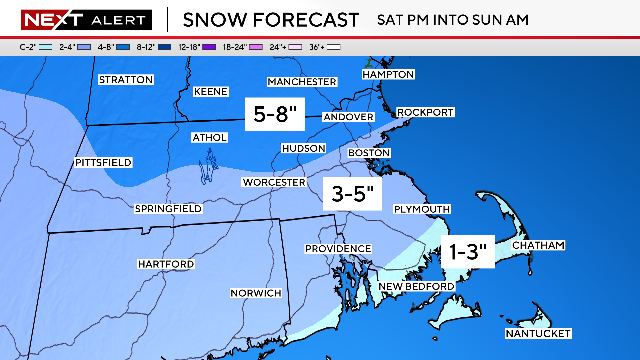 TerryWBZ's tweet photo. An absolute mess coming this weekend...plowable snow followed by ice and rain... https://t.co/YAsumaoVRM