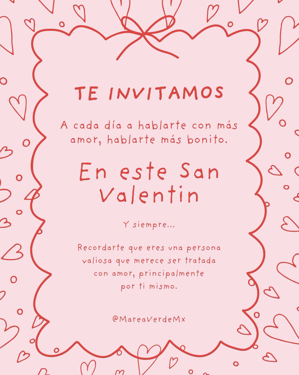 No tienes que ser una persona perfectamente sana ni tener que cumplir nada para merecer el amor más bonito y ser cuidada por quienes tienes al rededor.
Solo por nacer y estar en este mundo ya lo mereces.
Feliz día del amor, y que cada vez aprendamos a relacionarnos más bonito ♥️