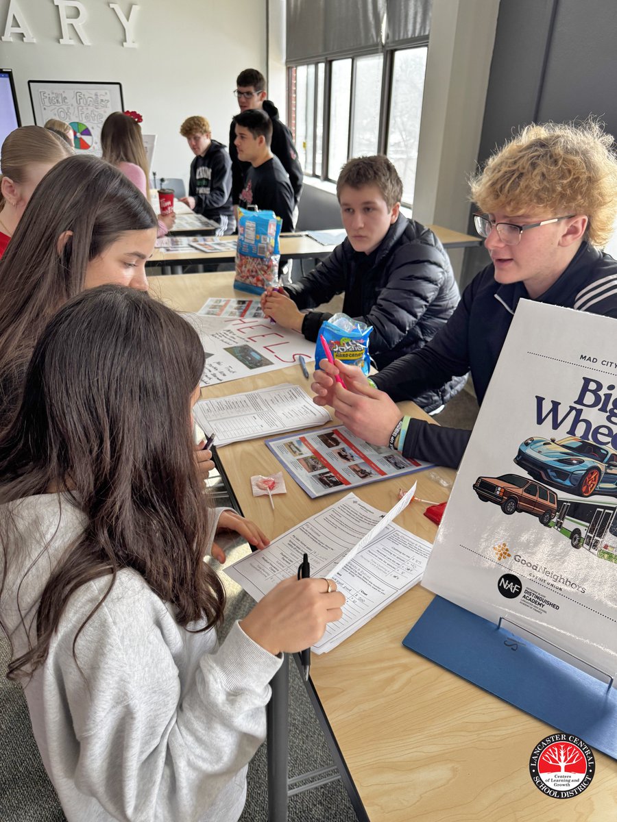 Last week, <a href="/LancasterAOF/">Lancaster AOF</a> students led Mad City Money for LMS 8th graders! This hands-on simulation gave them a taste of adulthood—careers, salaries &amp; expenses—while building smart money skills. Huge thanks to our AOF students for helping younger peers become future-ready!