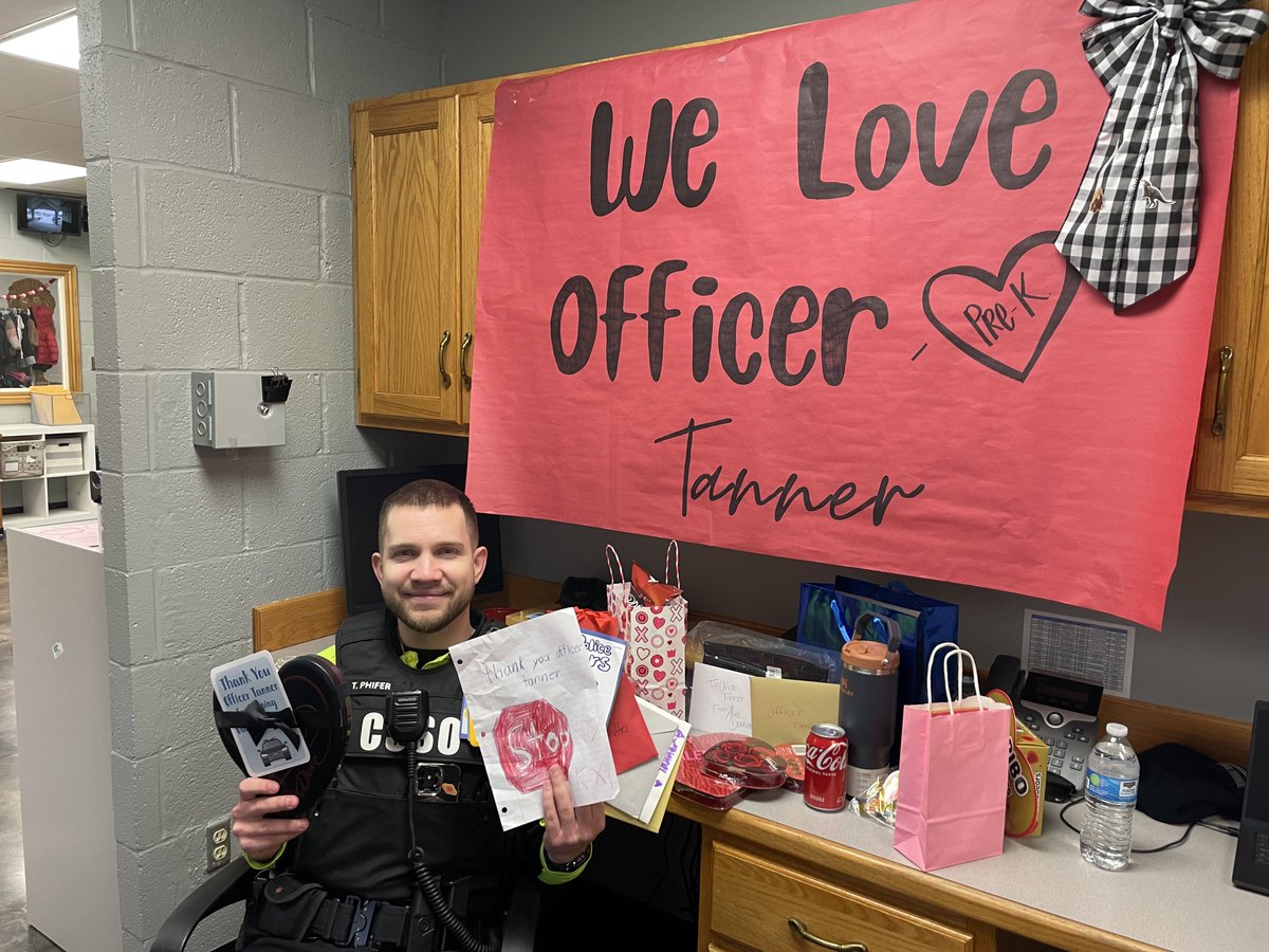 TannerPhifer's tweet image. A great Valentine’s Day AND resource officer day!! Thank you everyone I’m grateful and blessed! #nfl #csso #sro