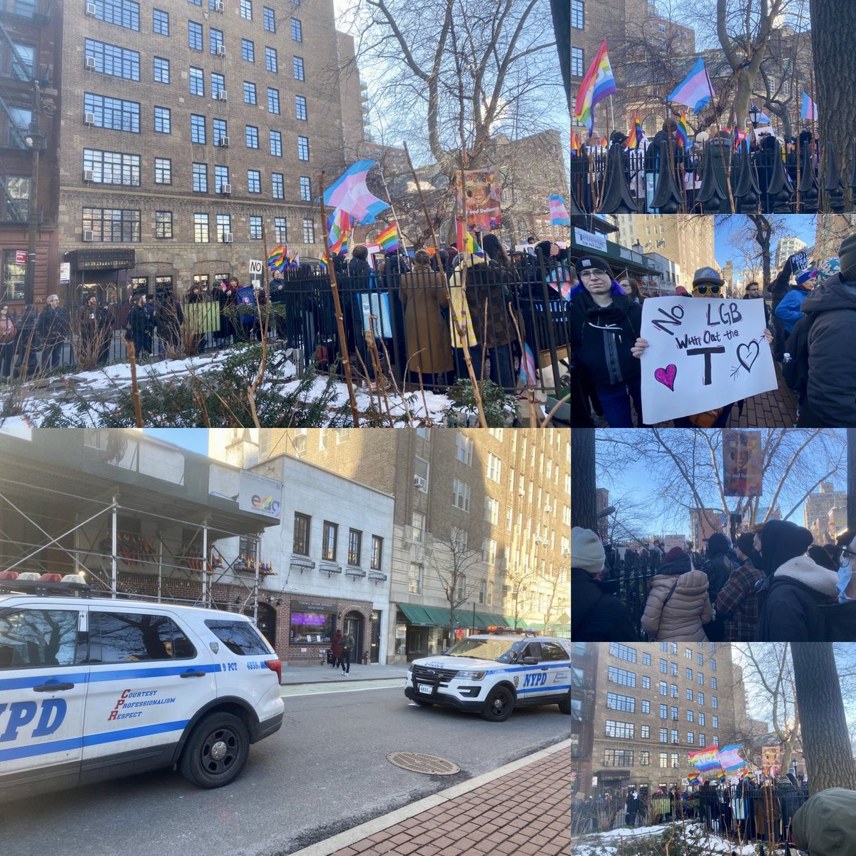 The National Park Service removed references to transgender &amp; queer people from the Stonewall National Monument website. So today , we headed to NYC to join a protest against the erasure of our queer &amp; transgender siblings, without whom,Stonewall never would’ve happened.