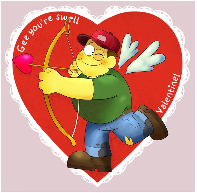 the annual Valentine's Day card for my bestest pal  thanks for everything my guy, I love you so so much  