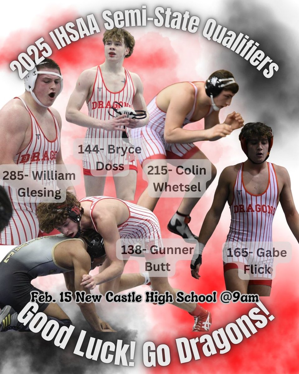 New Palestine Wrestling (@newpalwrestle) on Twitter photo Good luck to our 5 Semi-State Qualifiers as they look to punch their ticket to the State finals! "Gotta win the first two"!
<a href="/ginapleak/">Gina Pleak, Ph.D.</a> <a href="/NPHSDragons/">New Palestine Dragons</a> <a href="/VoelzJames/">New Palestine High School</a> Good luck to our 5 Semi-State Qualifiers as they look to punch their ticket to the State finals! "Gotta win the first two"!
<a href="/ginapleak/">Gina Pleak, Ph.D.</a> <a href="/NPHSDragons/">New Palestine Dragons</a> <a href="/VoelzJames/">New Palestine High School</a>