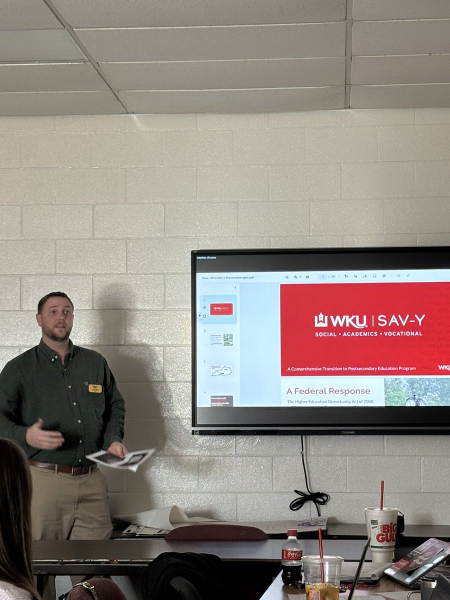 Hardin Sp Education (@hcs_specialed) on Twitter photo Thank you to <a href="/wku/">Western Kentucky University</a> Mr Matney for sharing about the WKU SAV-Y program for adults with intellectual disabilities to access college experiences! <a href="/HardinCoSchools/">Hardin County Schools - Kentucky</a> #hcsdifferencemaker Thank you to <a href="/wku/">Western Kentucky University</a> Mr Matney for sharing about the WKU SAV-Y program for adults with intellectual disabilities to access college experiences! <a href="/HardinCoSchools/">Hardin County Schools - Kentucky</a> #hcsdifferencemaker