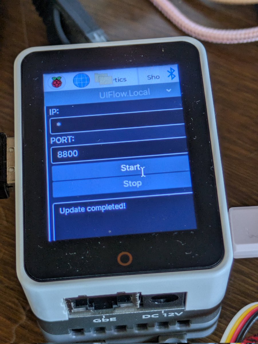 610t's tweet image. コレで、画面タッチだけで、 #UIFlow Local動かして、shutdownもできるぞ!!