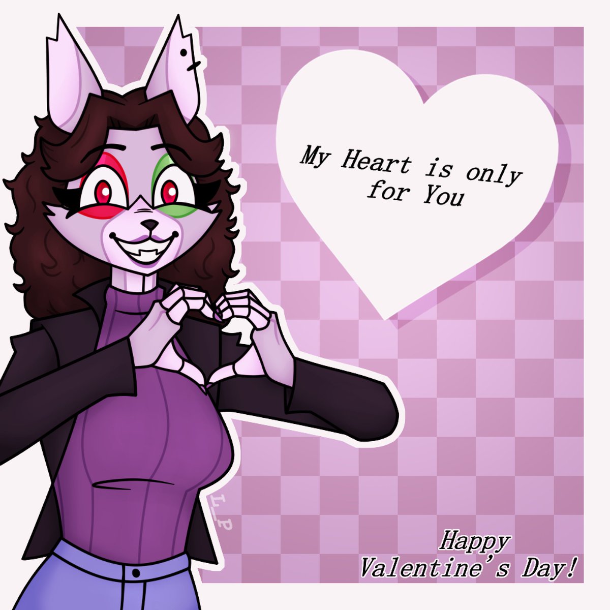 FinoHeart's tweet photo. happy valentine's day #Valentinesday #furryart #digitalart #ocart https://t.co/8qlhMQj7mt