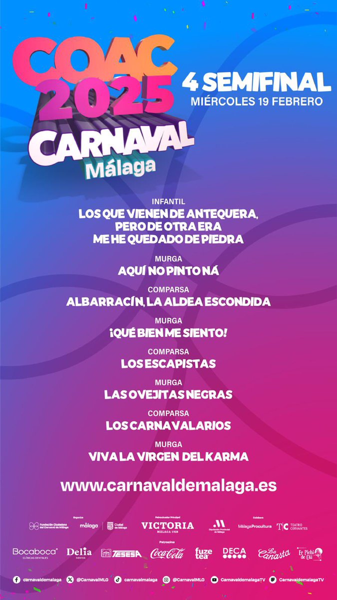 Carnaval de Málaga tweet media