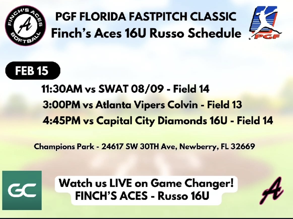 Sage Canavan (@sagecanavan2027) on Twitter photo Just got to Florida and ready to take the field tomorrow with my team. I cannot wait! Check us out in Newberry (schedule below) or watch us on Gamechanger. <a href="/FinchsAcesNJ/">Finch's Aces NJ</a> <a href="/CoastRecruits/">Coast 2 Coast Recruits</a> <a href="/D1Softball/">D1Softball</a> <a href="/SBRRetweets/">Softball Recruiting Reposts</a> Just got to Florida and ready to take the field tomorrow with my team. I cannot wait! Check us out in Newberry (schedule below) or watch us on Gamechanger. <a href="/FinchsAcesNJ/">Finch's Aces NJ</a> <a href="/CoastRecruits/">Coast 2 Coast Recruits</a> <a href="/D1Softball/">D1Softball</a> <a href="/SBRRetweets/">Softball Recruiting Reposts</a>