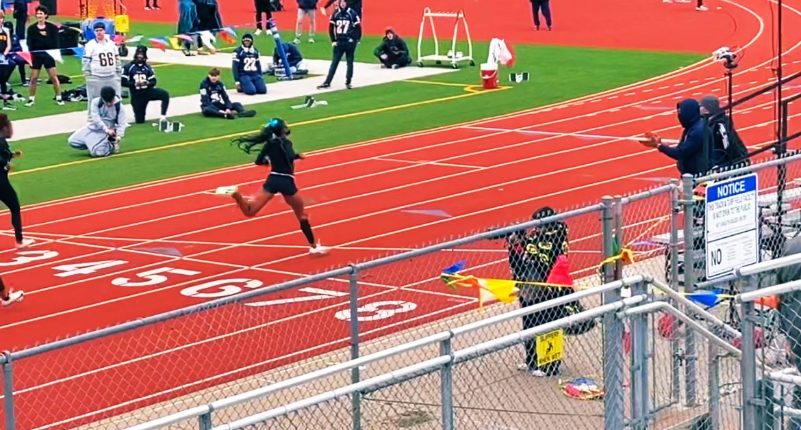 amainewman's tweet photo. 2nd meet of the season and Mother Nature decided to put us to the test 🤦🏽♀️! Windy and cold conditions didn’t stop me though! Took 1st place in girls 400m & 2nd in 4x4 with my squad🎉! Back to the lab, and gearing up for what's next! 🫣#shadowcreek #creeksweep #trackgirls #sharks https://t.co/YYrstZyEWh