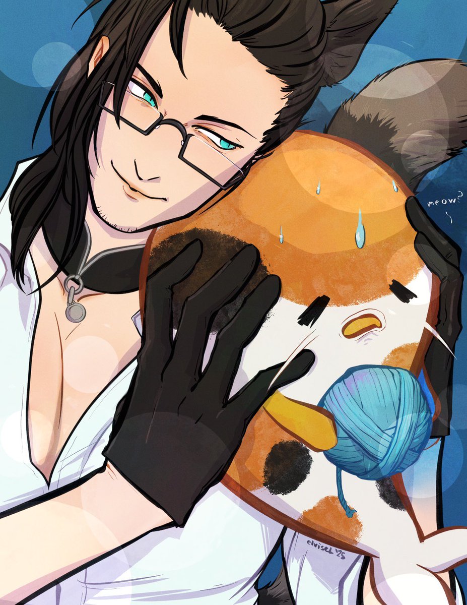 elvisclt's tweet image. #JosuijiArt we’ll never know peace again🐈‍⬛
