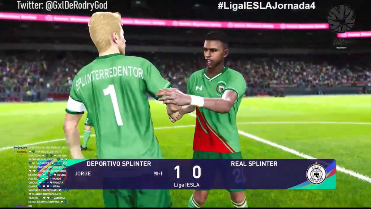 GANÓOOOOO EL DEPOR!!!

Con gol de jorge al último minuto, el pizzero se impuso 1 a 0 ante <a href="/RealSplinterFC/">Real Splinter F.C 🦅 ⭐</a> y suma de a 3 en la jornada 4 de #LigaIESLA.

3/3 PARA EL EQUIPO DE TUQUI Y VAMOS DEPOR ❤️💚