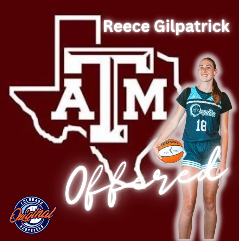 reece gilpatrick (@reecegil18) on Twitter photo After a great conversation, I am so excited to have received an offer from <a href="/AggieWBB/">Texas A&M Women's Basketball</a>! I am so excited to learn more about the program! After a great conversation, I am so excited to have received an offer from <a href="/AggieWBB/">Texas A&M Women's Basketball</a>! I am so excited to learn more about the program!