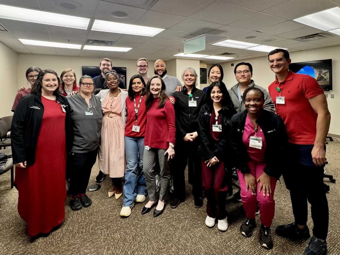 Our color-coordinated <a href="/UABPathology/">UAB Pathology</a> residents are feeling the love today on Valentine's Day! We ❤️ our faculty, staff, trainees and social media community! <a href="/UABHeersink/">UAB Heersink School of Medicine</a>