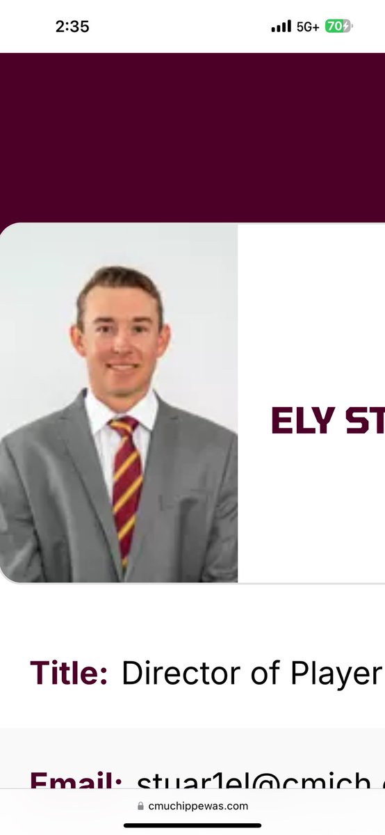 Baaaaaad omission by our social media department (<a href="/sportsjunky8/">Drew Ramos</a>) last night.  We have a 4th coach at the D1 ranks!! Our guy <a href="/ely_stuart/">Ely Stuart</a> is making his debut as Coach Stu this year, after ending an electric career as a player last year. Good luck this season! 
#Chippewas