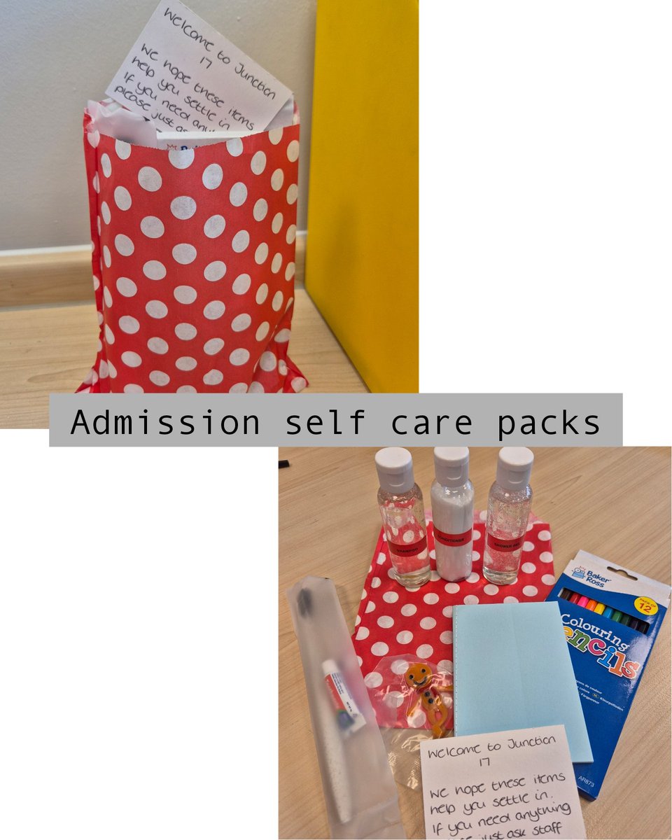 Suzanne Taylor (@suzanneotcamhs) on Twitter photo Being admitted to hospital is always going to be tough. We have created self care admission packs to help make it a little easier and provide a few essentials for those early days. #Cultureofcare #occupationaltherapy #teamcamhs #nursing <a href="/GMMH_NHS/">Greater Manchester Mental Health</a> <a href="/Cleo_elvis/">Emma</a> <a href="/AmandaB91981369/">Amanda Brown</a> Being admitted to hospital is always going to be tough. We have created self care admission packs to help make it a little easier and provide a few essentials for those early days. #Cultureofcare #occupationaltherapy #teamcamhs #nursing <a href="/GMMH_NHS/">Greater Manchester Mental Health</a> <a href="/Cleo_elvis/">Emma</a> <a href="/AmandaB91981369/">Amanda Brown</a>
