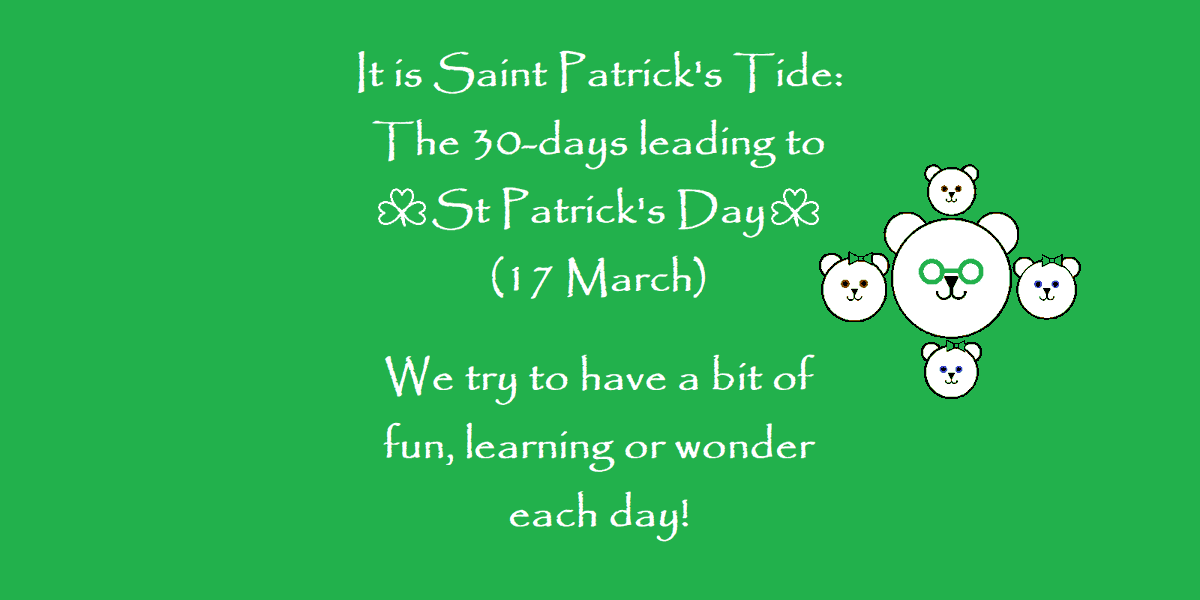 ☘️Saint Patrick's Tide begins tomorrow☘️
30 days leading to St Patrick's Day.
🇮🇪We will be making special posts🇮🇪
<a href="/AMLaCassePhoto/">Alan LaCasse</a> shares a special Irish place.

(We celebrate like this, since our years far from home as a #militaryfamily)
#StPatricksDay #Kids #Fun #Ireland #Irish